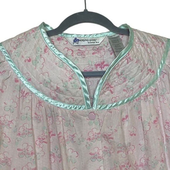 Vintage Morning Glory pastel night gown size M - Picture 4 of 5